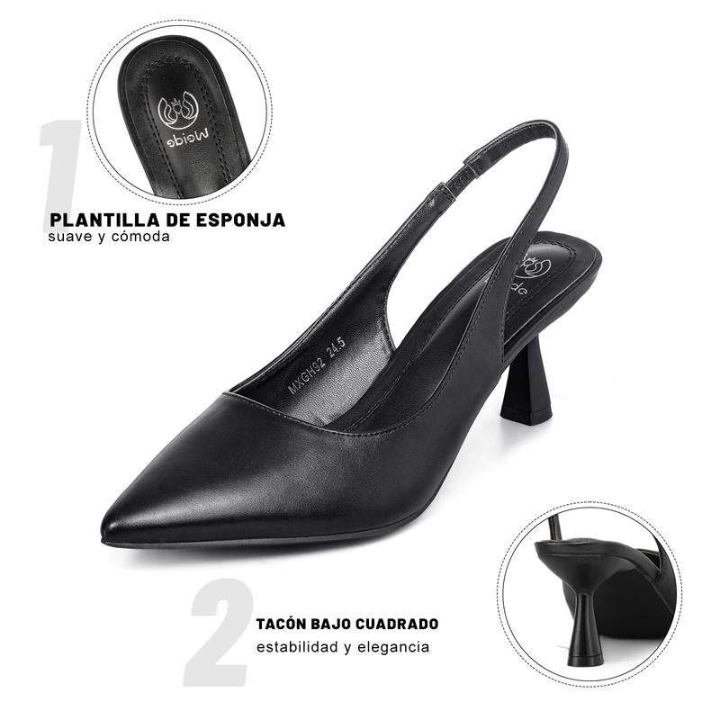 Un par de tacones altos negros 3
