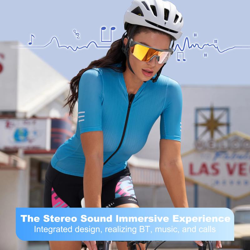 Maznviso C1 Sport Bluetooth Audio Sunglasses | Polarized UV400 | Clear Calls | Cycling & Outdoor