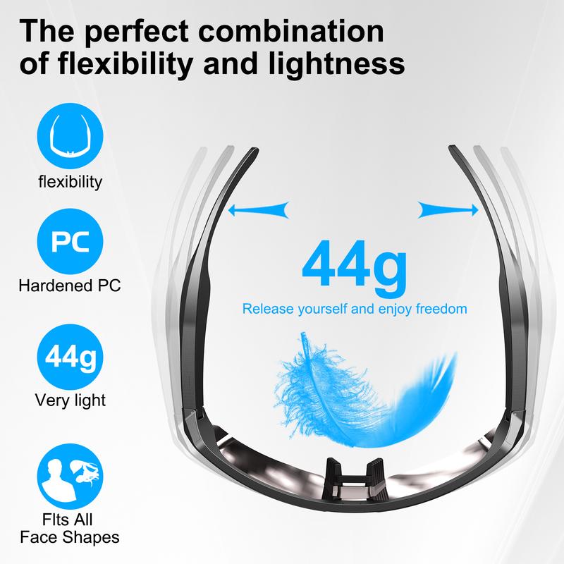 Maznviso C1 Sport Bluetooth Audio Sunglasses | Polarized UV400 | Clear Calls | Cycling & Outdoor