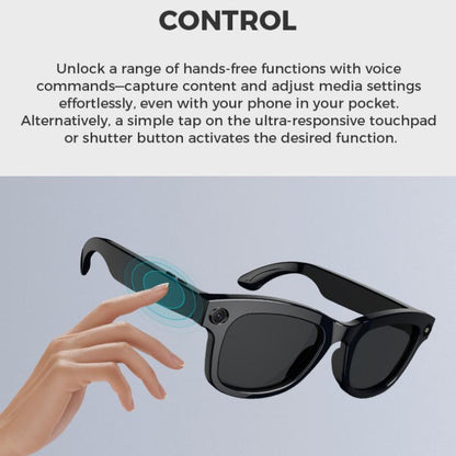 Gafas con cámara inteligente M01 | Vídeo HD | Sonido envolvente | Bloqueo de luz azul