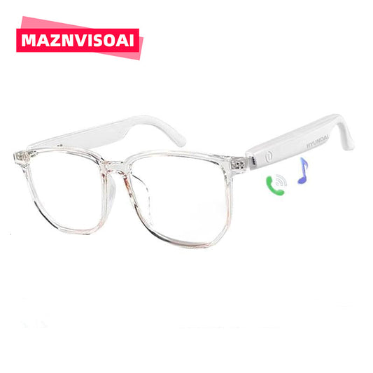 Maznviso C8 Pro Bluetooth Smart Glasses | Music & Calls | Blue Light Blocking | Unisex